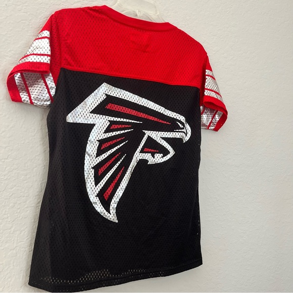 NFL Women’s Atlanta Falcons V neck Jersey Tee Sz M - Picture 5 of 6